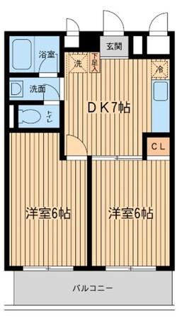 行徳倶楽部の物件間取画像